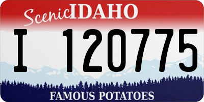 ID license plate I120775