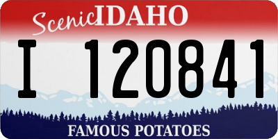 ID license plate I120841