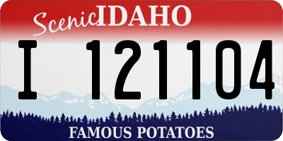 ID license plate I121104