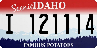 ID license plate I121114