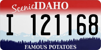 ID license plate I121168
