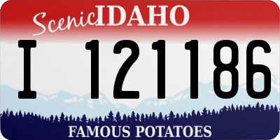 ID license plate I121186