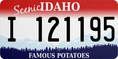 ID license plate I121195