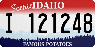 ID license plate I121248