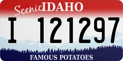 ID license plate I121297