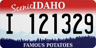 ID license plate I121329