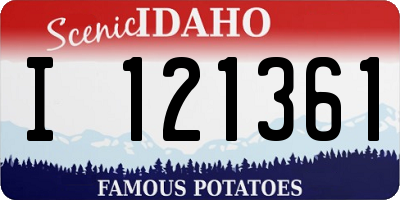 ID license plate I121361