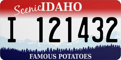 ID license plate I121432
