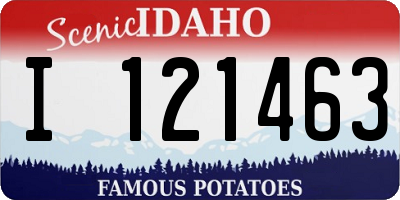ID license plate I121463