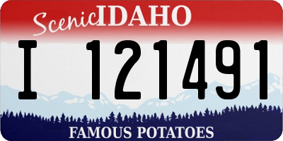 ID license plate I121491