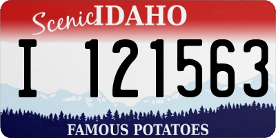 ID license plate I121563