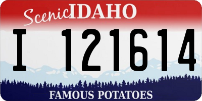 ID license plate I121614