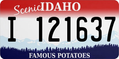 ID license plate I121637