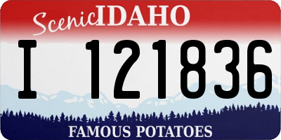 ID license plate I121836