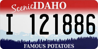 ID license plate I121886