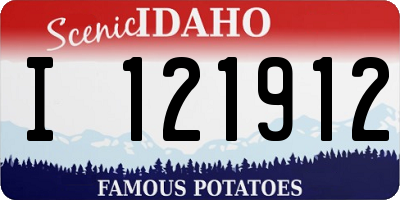 ID license plate I121912