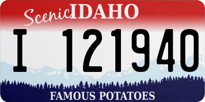 ID license plate I121940