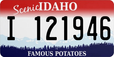 ID license plate I121946