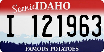 ID license plate I121963
