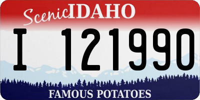 ID license plate I121990