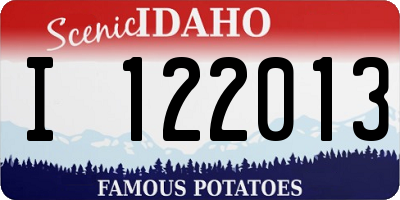 ID license plate I122013