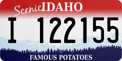 ID license plate I122155