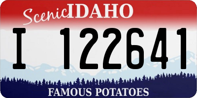 ID license plate I122641