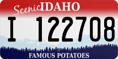 ID license plate I122708