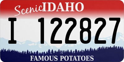 ID license plate I122827