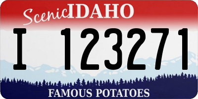 ID license plate I123271