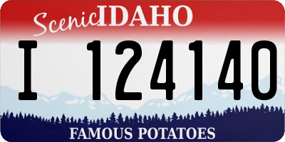 ID license plate I124140