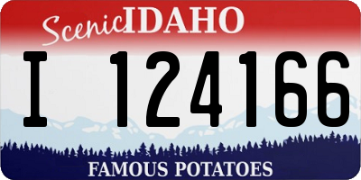 ID license plate I124166