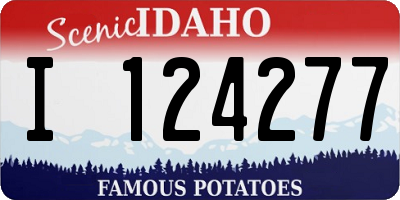 ID license plate I124277