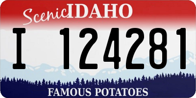 ID license plate I124281