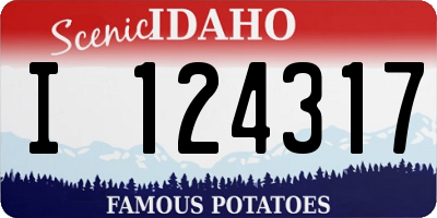 ID license plate I124317