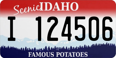 ID license plate I124506