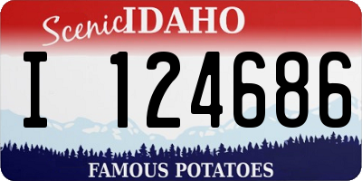 ID license plate I124686