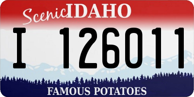 ID license plate I126011