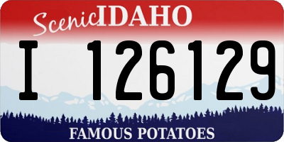 ID license plate I126129