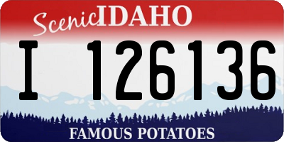 ID license plate I126136