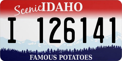 ID license plate I126141