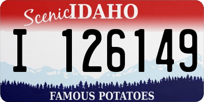 ID license plate I126149