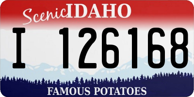ID license plate I126168