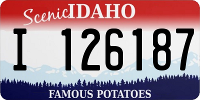 ID license plate I126187