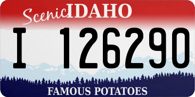ID license plate I126290