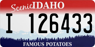 ID license plate I126433
