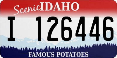 ID license plate I126446