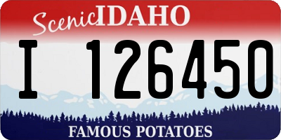 ID license plate I126450