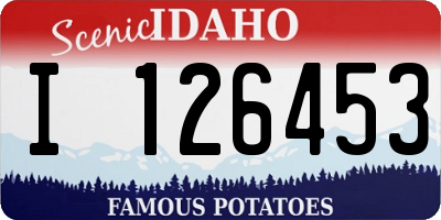 ID license plate I126453
