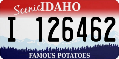 ID license plate I126462